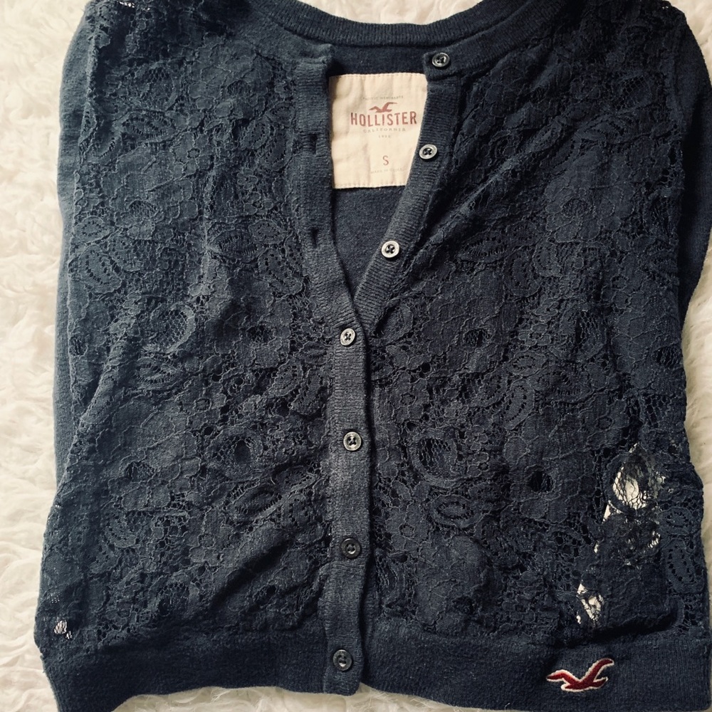 Hollister cardigan.